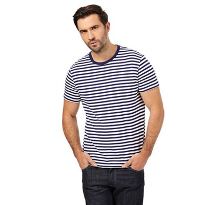 Big and tall navy striped t-shirt